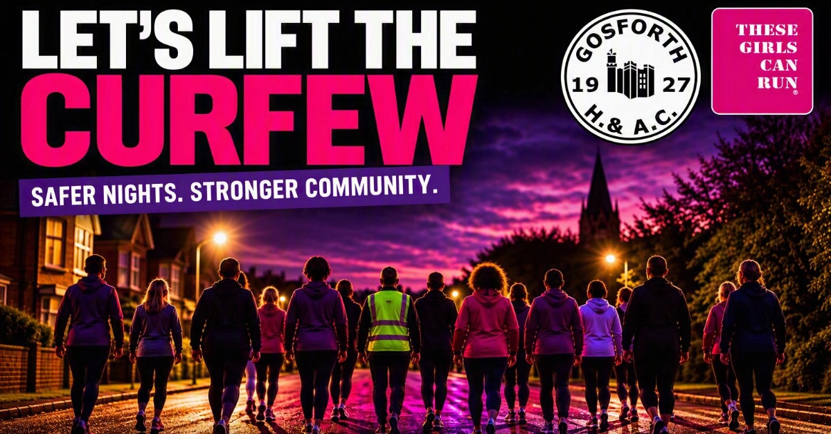 Let’s Lift the Curfew: Join Gosforth Harriers for a Community Evening of Walking, Jogging and Running